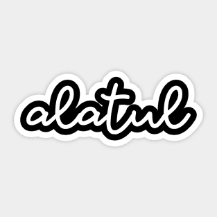 alatul - white Sticker